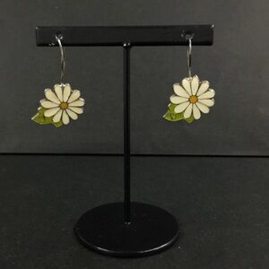 Dior + Galliano Daisy Flower Earrings Sterling Silver 💫